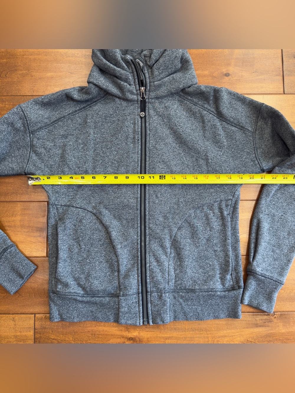 Lululemon Scuba Oversized Funnel Neck Full Zip Jacket Grey Heathered Size S - Picture 14 of 15